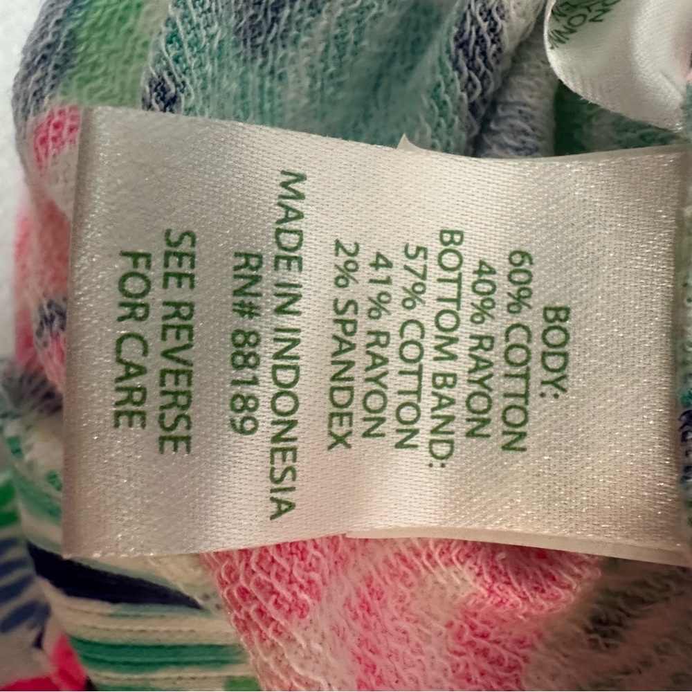Lilly Pulitzer Fletcher Popover Pullover Sweatshirt “Salt in the Air" print - Picture 11 of 12